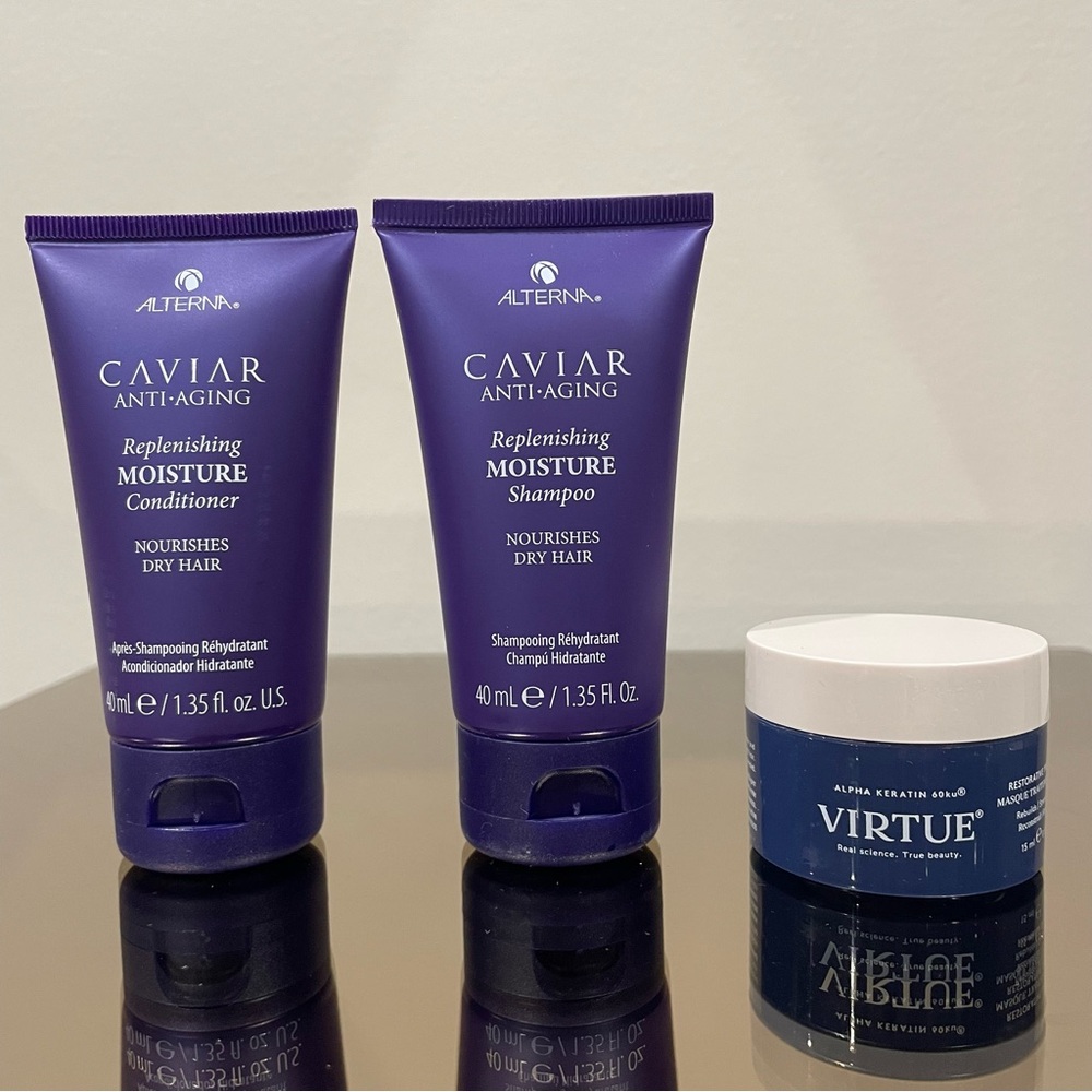 Virtue Restorative Mask Alterna Caviar Anti Aging Shampoo Conditioner Treatment